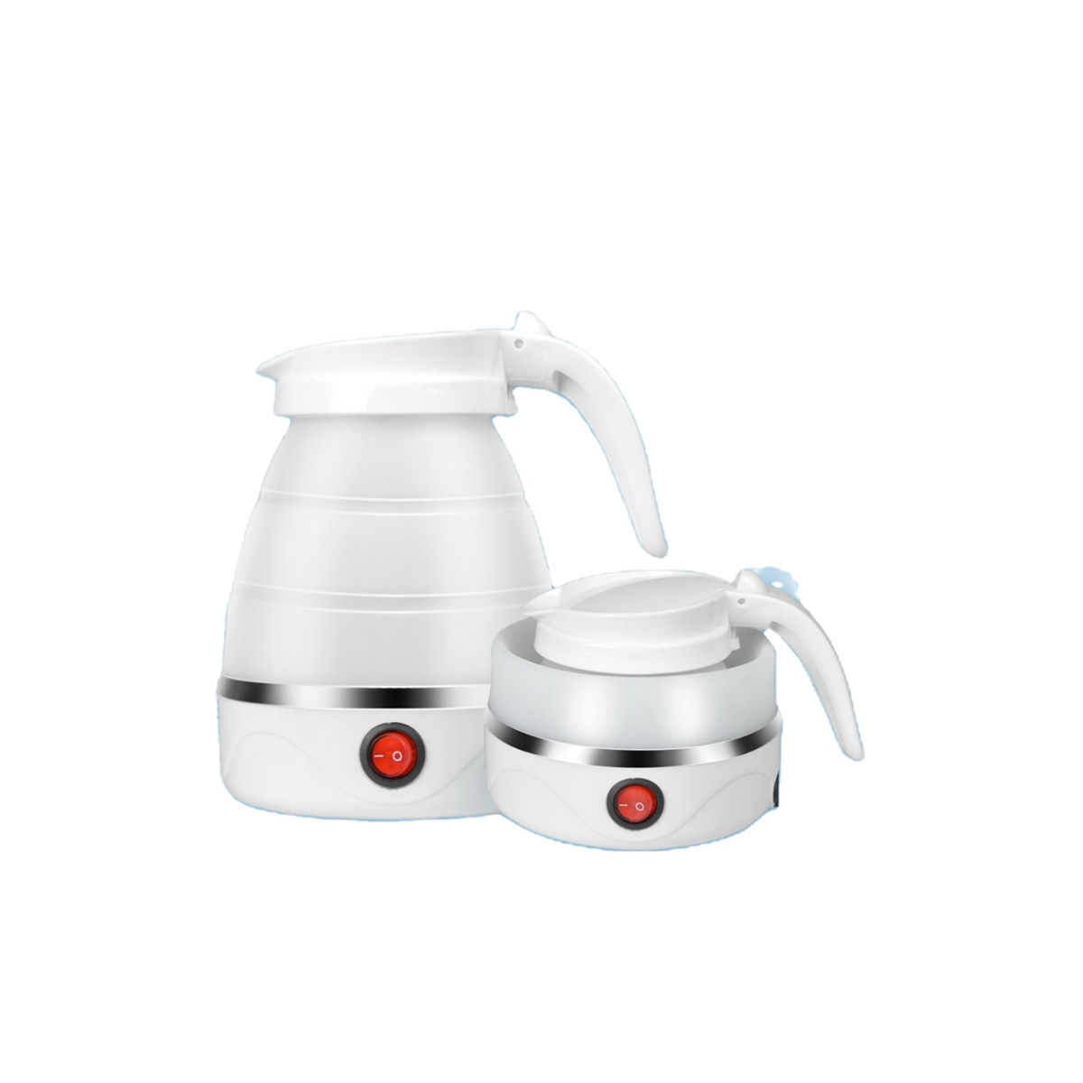 Travel Kettle Electric Small Foldable Portable Kettle,Silicone Collapsible Heating Water Boiler Tea Pot for Camping - Image 8
