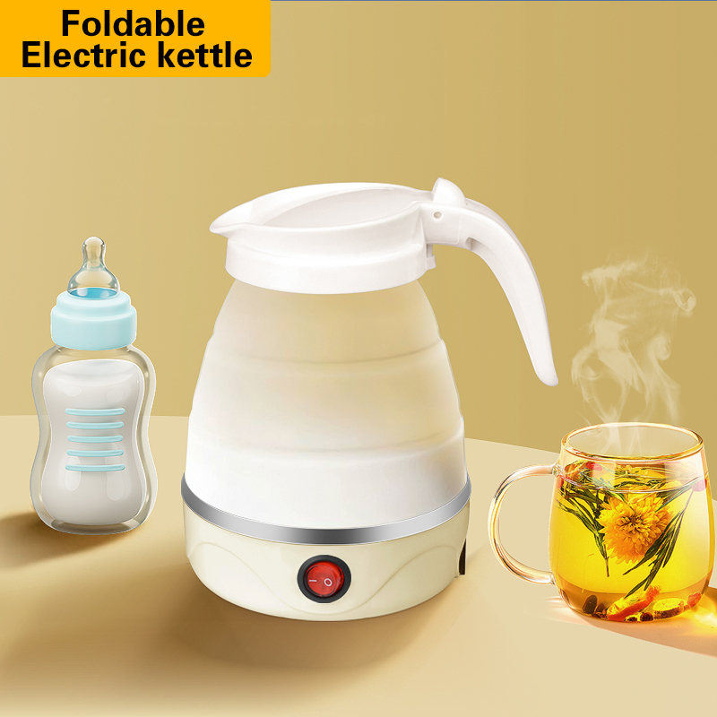 Travel Kettle Electric Small Foldable Portable Kettle,Silicone Collapsible Heating Water Boiler Tea Pot for Camping - Image 6