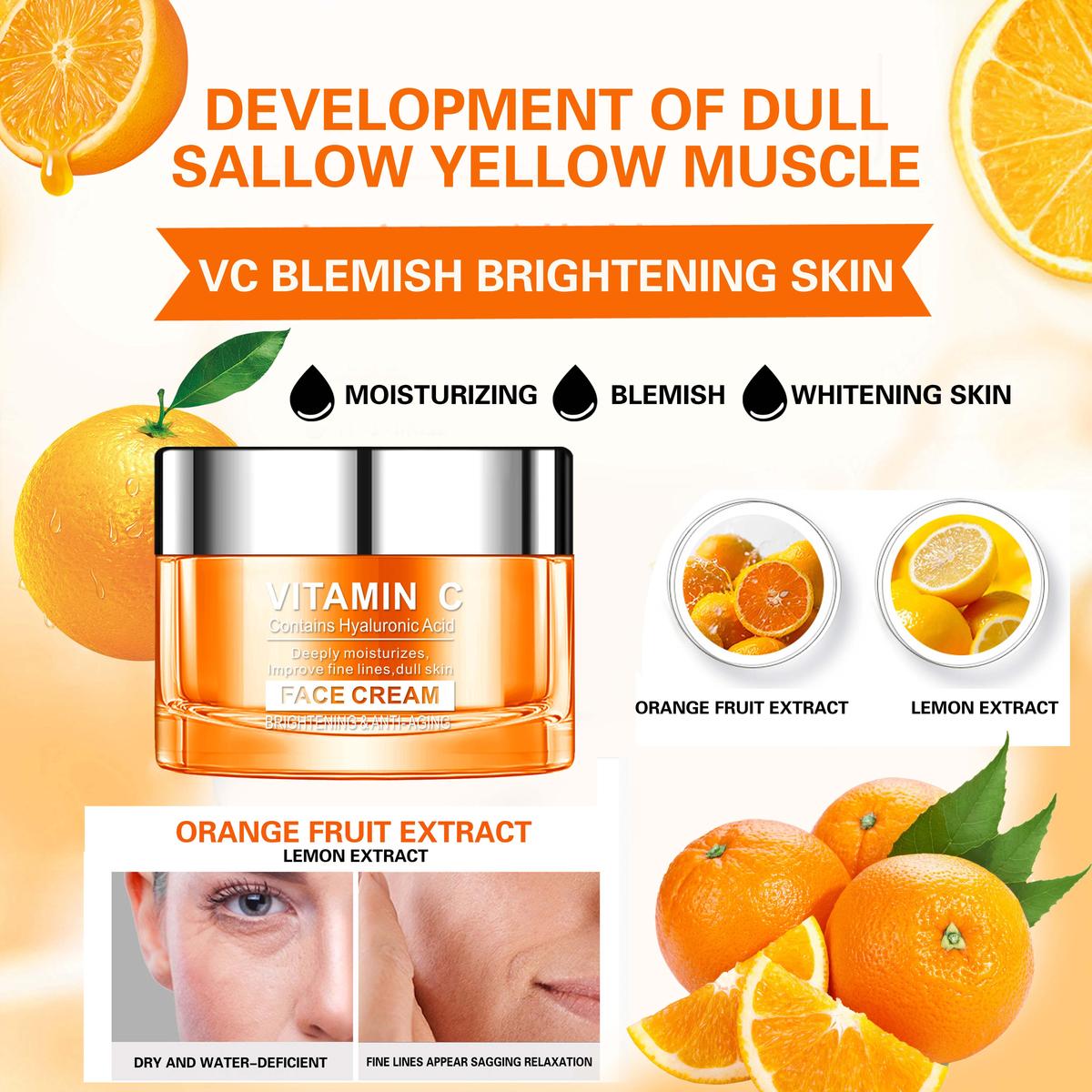 DR.DAVEY Good Selling Vitamin C Face Cream Anti-wrinkle Nourishing Cream for Face and Body - Image 5