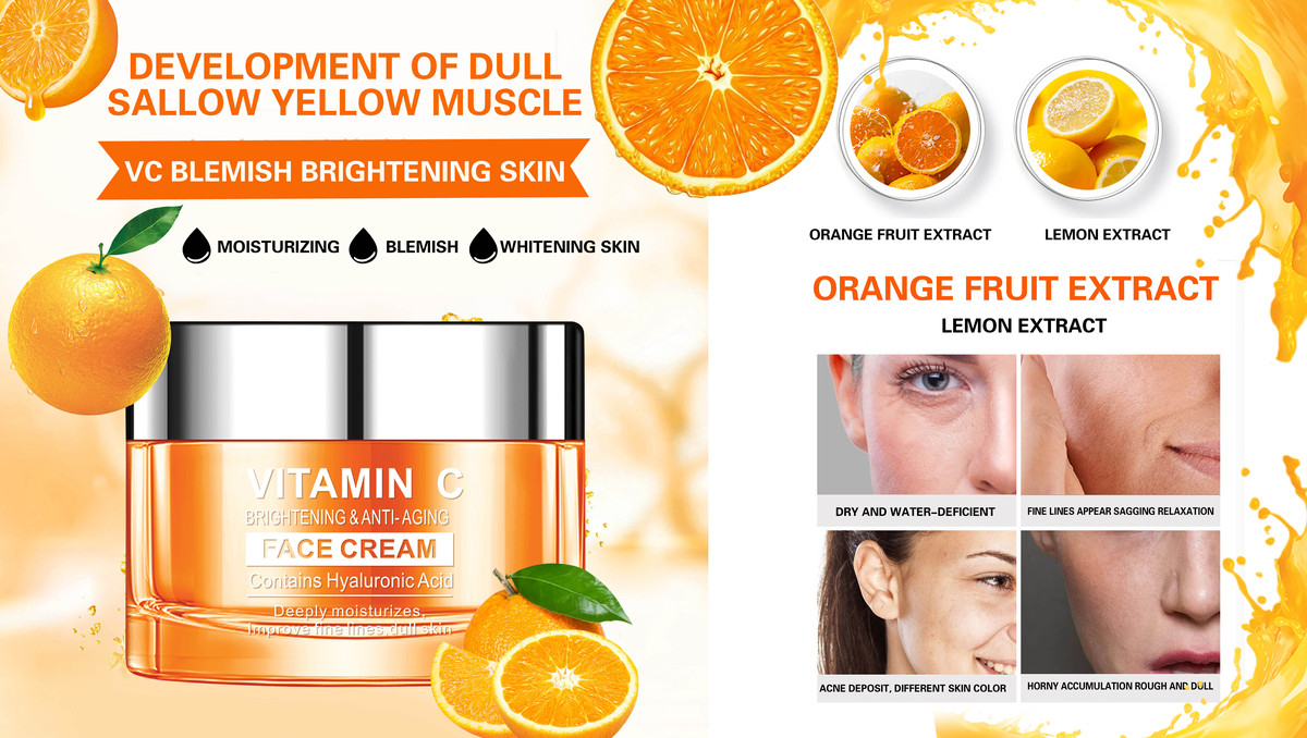 DR.DAVEY Good Selling Vitamin C Face Cream Anti-wrinkle Nourishing Cream for Face and Body - Image 3