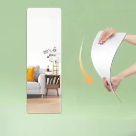 Frameless Self Adhesive Wall Mounted Acrylic Mirror Sheet