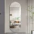 Aluminium Alloy Oval Wall Mounted Full Length Dressing Mirror