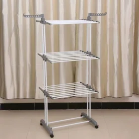 Folding Adjustable Clothes Airer and Drying Rack