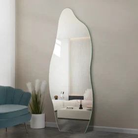 Frameless Irregular Wall Mounted Full Length Dressing Mirror