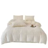 Luxury Soft Faux Rabbit Fur Fleece Duvet Cover Bedding Set