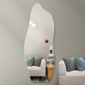 Frameless Irregular Wall Mounted Full Length Dressing Mirror