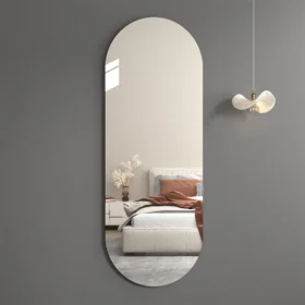 Aluminium Alloy Oval Wall Mounted Full Length Dressing Mirror